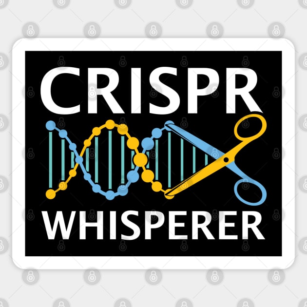 CRISPR Whisperer - DNA Biotechnology and Therapeutics Design Sticker by SuburbanCowboy